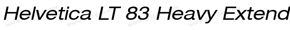 Helvetica LT 83 Heavy Extended字体转换